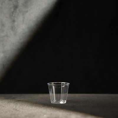 1oz transparan PS plastik cangkir plastik tumbler untuk minuman panas dan dingin FDA bersertifikat