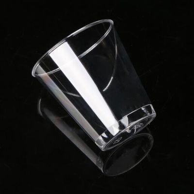 FDA 1,5 oz Przejrzysty jednorazowy plastikowy kubek PS do gorących, zimnych napojów