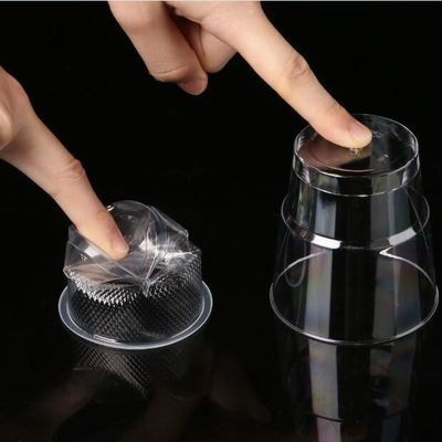 FDA 1,5 oz Przejrzysty jednorazowy plastikowy kubek PS do gorących, zimnych napojów