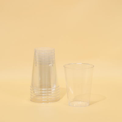 Chất lượng thực phẩm minh bạch FDA / 150ml Xiamen FOB Cảng tiêm PS Cốc nhựa SGS chứng nhận
