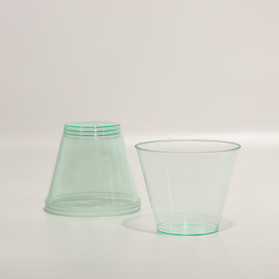 カスタム ロゴ プリント 結晶 透明 汁と水のための使い捨てのPSプラスチックカップ