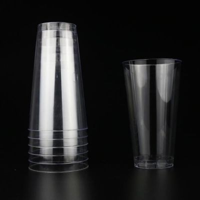 Crystal Clear PS Plastic Cups Tumbler dùng một lần với màu sắc tùy chỉnh cho nước trái cây