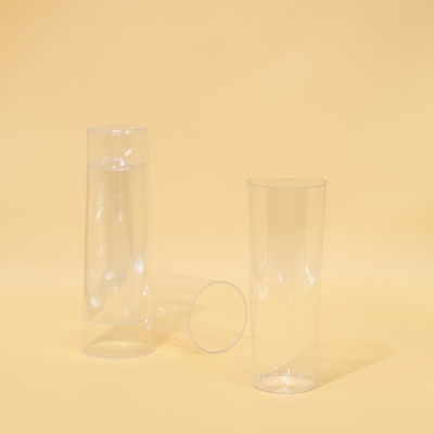 9OZ PS Tazas de plástico transparentes para bebidas calientes y frías en las fiestas