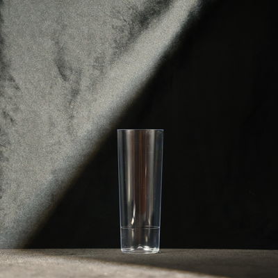 Cốc nhựa PS một lần dùng trong suốt 270ML Long Tumbler với màu sắc tùy chỉnh