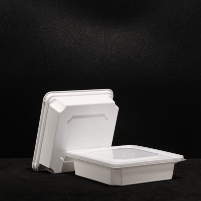 BPAフリー PPランチボックス 520ml スナップオン 蓋 プラスチック食品包装ボックス サンドイッチ