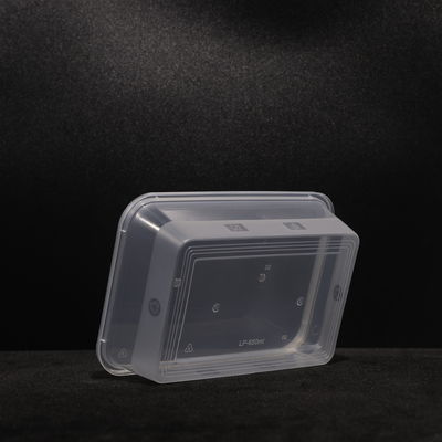 Adecuado para alimentos calientes y fríos Envases desechables de cajas de comida de PP con color personalizado
