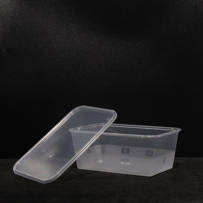 750 ml rechthoekige wegwerp PP plastic sandwich lunchbox