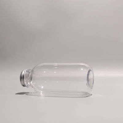 透明なPETプラスチックボトル 300ml スクリューキャップ アルミニウム 密閉