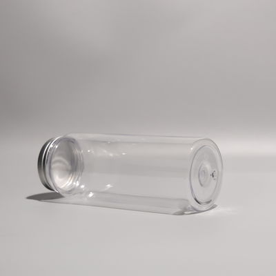 Yuvarlak PET Plastik Şişeler Alüminyum Kapaklı veya Plastik Kapaklı BPA Serbest Alışverişli Meyve Şişeleri