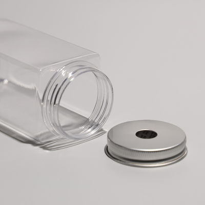 Botella PET de plástico transparente de 500 ml con tapa de aluminio botellas de jugo de plástico