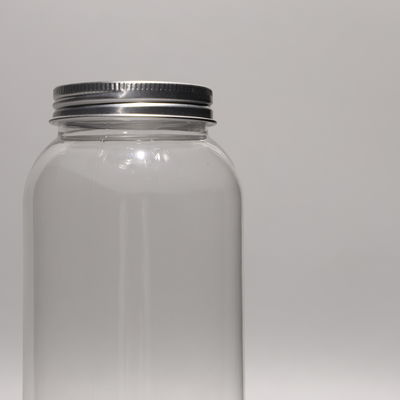 500ml Round Clear PET Plastic Bottle For Boba Tea Juice Water Bottle With Lid And Cap