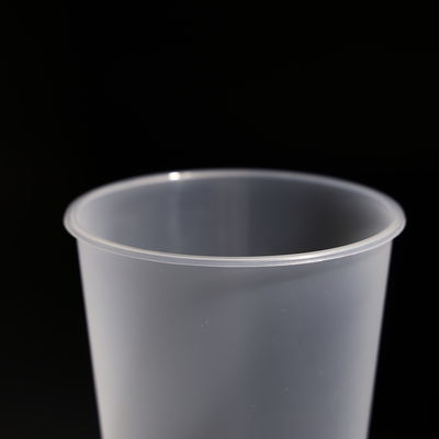 BPA 無料 プラスチック 丸型 PP カップ オーダーメイド ロゴと蓋 汁やボバ ティー
