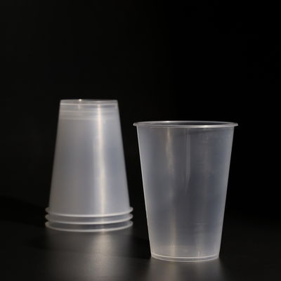 14OZ 円形PPカップ コーヒーと冷汁用 フラットカバー