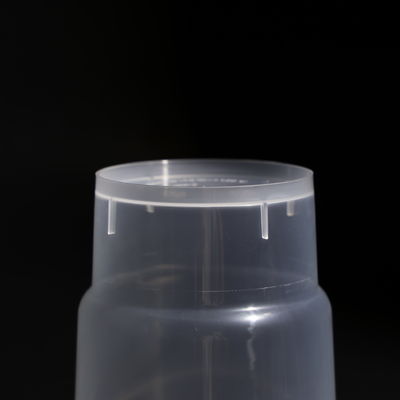 14OZ Gobelets de jus en plastique transparent en PP sans BPA rond avec couvercle plat / dôme