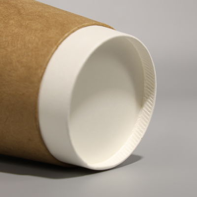 Single / Double Wall Round Disposable Paper Cup Dengan Snap On Lid