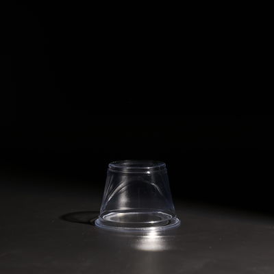 ODM/OEM Tazas PET de plástico transparente con tapas y pajitas para bebidas frías