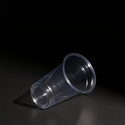 사용자 지정 로고 냉수용 돔/평면 뚜?? 을 가진 일회용 PET 컵