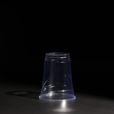 Bez BPA Przejrzystość jednorazowych filiżanek na napoje PET 12 oz Jednorazowa ściana do zimnych filiżanek