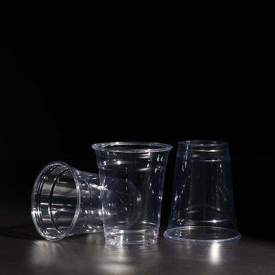 ODM/OEM BPAフリー 再利用可能な使い捨てプラスチックPET旅行カップ12オンス