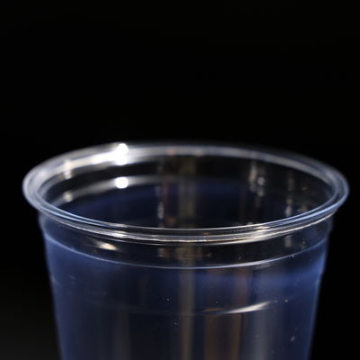 Taza PET desechable de plástico con logotipo personalizado para bebidas frías