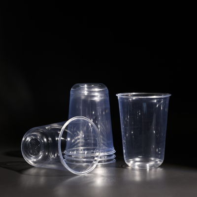 16OZ PET プラスチックカップ スタック可能なデザイン 冷たいコーヒー 冷たい汁