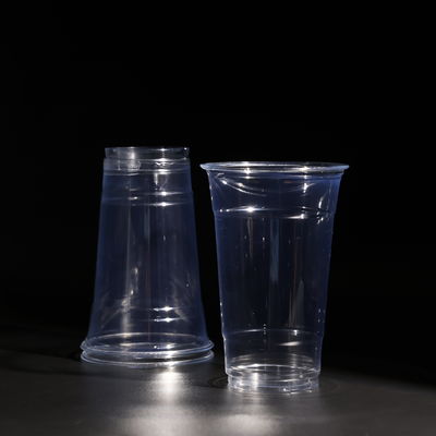 Stackbare klare PET-Plastikbecher 30oz mit benutzerdefiniertem Logo 50 zählen