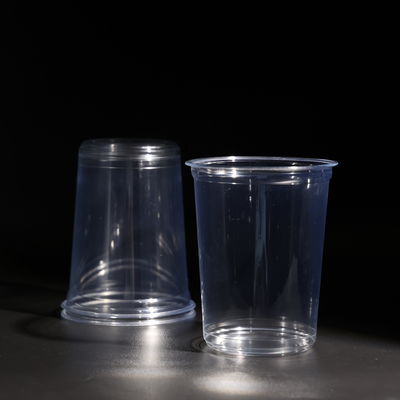 Copo de plástico PET descartável de 32 oz com tampa para bebidas e café