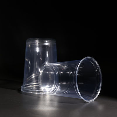 Gepersonaliseerd logo 32OZ Clear Plastic PET Cup PET Plastic Cups voor koude dranken Boba thee