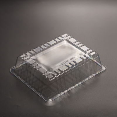 Taça de alimentos em plástico livre de BPA empilhável Taça descartável eco-friendly PET com tampa de vedação