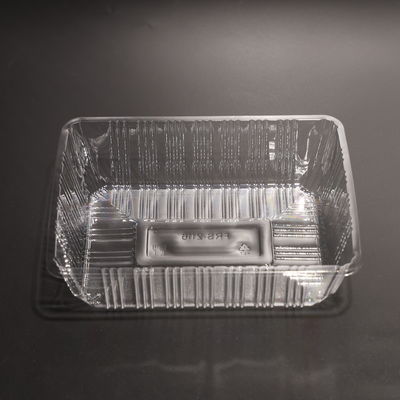 Stapelbare, milieuvriendelijke plastic voedselbak PET-voedselbak voor voedselverpakking