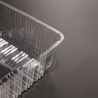 Stapelbare, milieuvriendelijke plastic voedselbak PET-voedselbak voor voedselverpakking