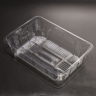 新鮮な野菜果物のための透明なプラスチック食品配給トレイ