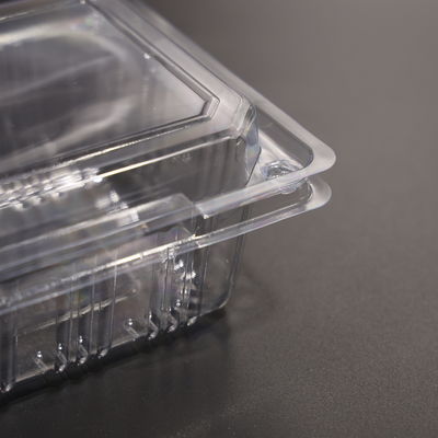 Contenedores de alimentos PET transparentes e personalizáveis para frutas frescas