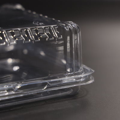 Contenitori per la conservazione degli alimenti in plastica PET trasparente con coperchio