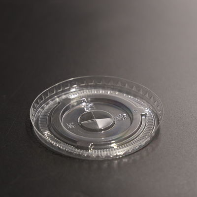 Couvercle de tasse en plastique transparent de 78 mm BPA libre couvercle de tasse en PET rond pour la tasse en plastique et la tasse en papier
