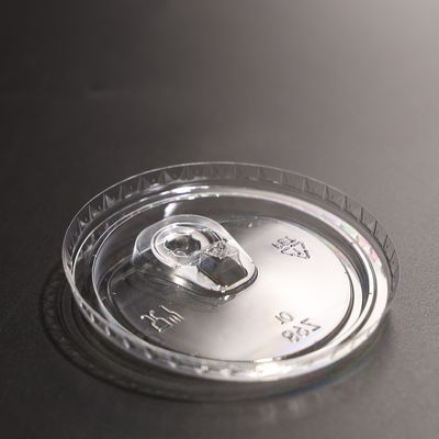89mm PET پلاستیکی کف جام شفاف ضد نشت پیچ گرد روی کف جام