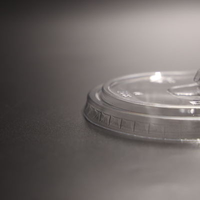 89mm PET پلاستیکی کف جام شفاف ضد نشت پیچ گرد روی کف جام