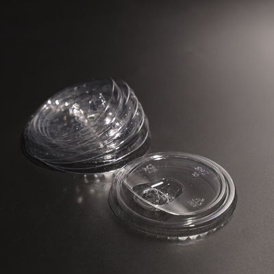 89mm PET پلاستیکی کف جام شفاف ضد نشت پیچ گرد روی کف جام