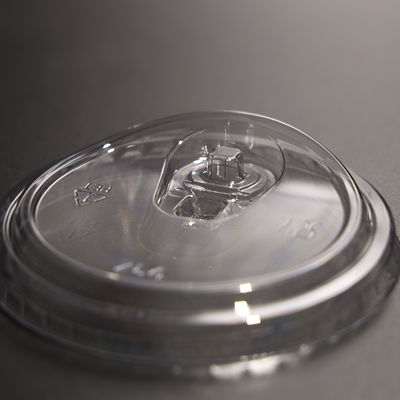 3.5g Transparent PET Plastic Cup Lid 93mm Chất rò rỉ Proof Round Cup Lid