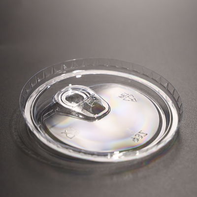 3.5g Transparent PET Plastic Cup Lid 93mm Chất rò rỉ Proof Round Cup Lid