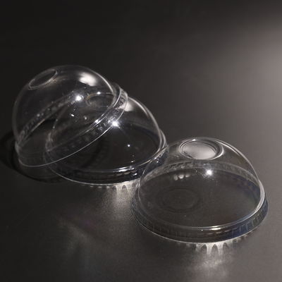 紙やプラスチックカップのための透明性のある柔軟性のあるPETドーム蓋