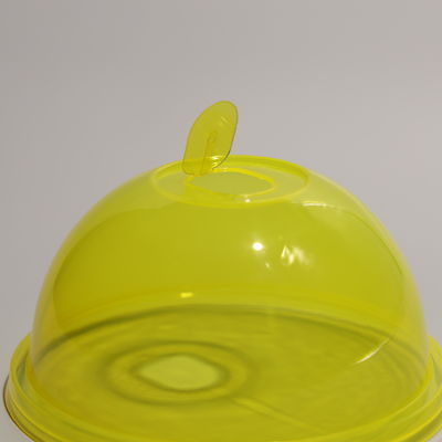 Taza de plástico transparente redonda libre de BPA tapa de cúpula para taza de Boba