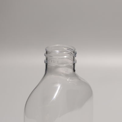 Bouteilles en PET en plastique transparent personnalisées Bouteilles de jus avec bouchon en aluminium/plastique