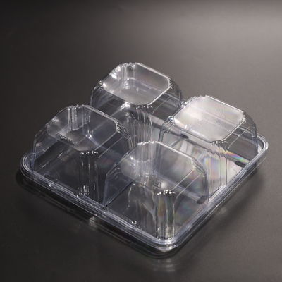 直角型漏れ防止プラスチック食品貯蔵容器