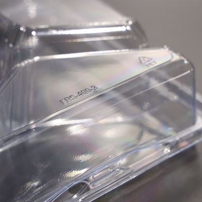 Kotak Kontainer Makanan Plastik Berukuran Kuadrat Dengan Tutup