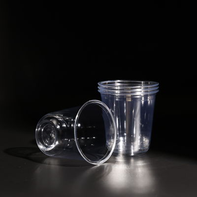 14OZ khối lượng rõ ràng PET dùng một lần với mái vòm và nắp phẳng đắp chồng