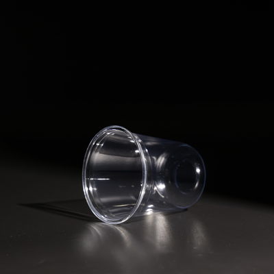 14OZ Volume U Shape Clear Disposable PET Cups With Dome And Flat Lids For On-the-Go Juices