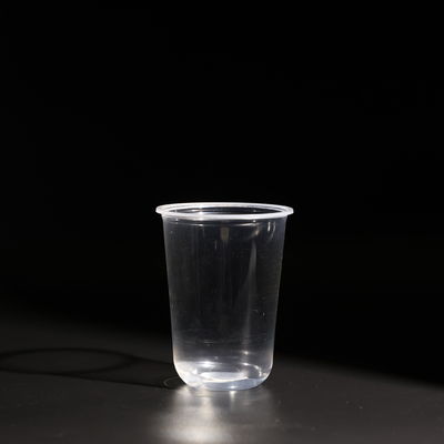 500 ml Volume in forma di U Tazze PET monouso trasparenti Alta durata per succhi da asporto