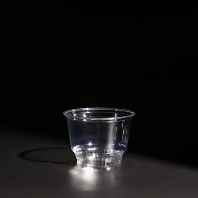 Kryształowo czyste plastikowe kubki PET jednorazowe z kopułą / płaską pokrywą do herbaty bąbelkowej