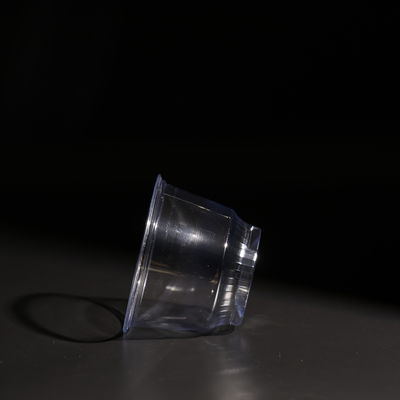 Kryształowo czyste plastikowe kubki PET jednorazowe z kopułą / płaską pokrywą do herbaty bąbelkowej